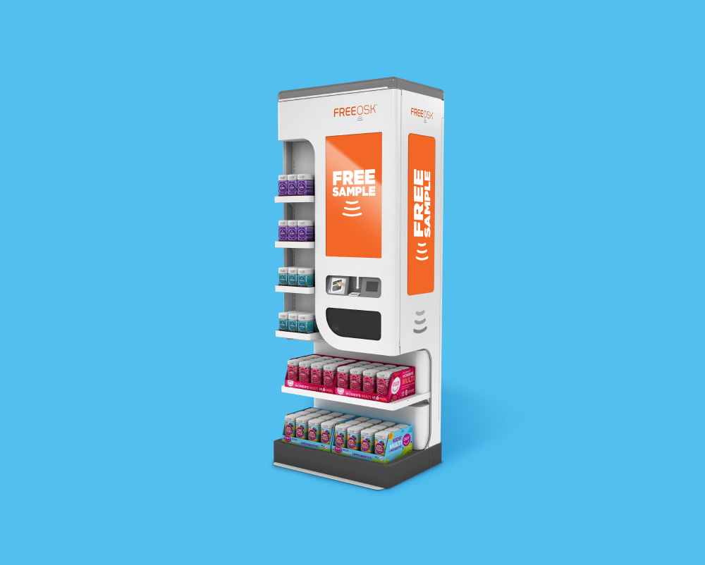Freeosk Multisensory In-Store Retail Media and Automated Sampling